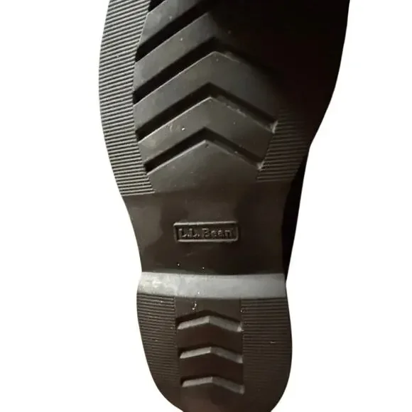 L. L. Bean Chukka Black Leather Boots Jackman Ranger Moccasin Men's Size 8.5 - Picture 13 of 13